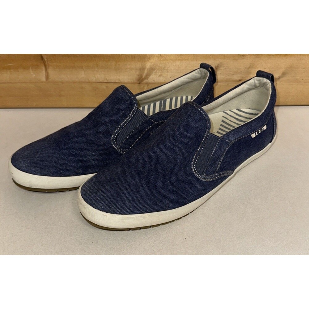 Taos Denim Slip On Casual Sneakers Women's Size 9 .5 Comfort Walking Shoes